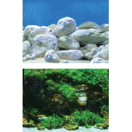 White Stone/Algae & White Rock (72"x24")
