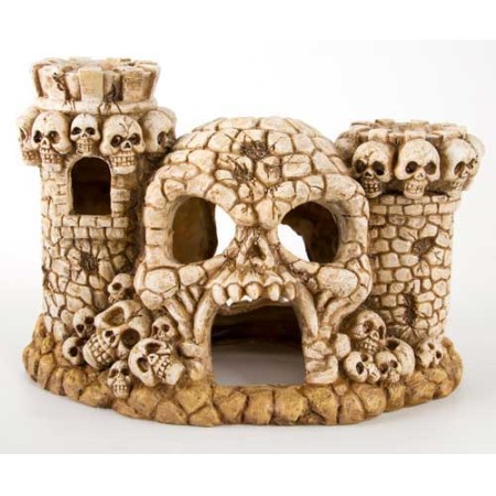 large creepy skull castle