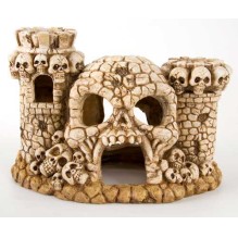 large creepy skull castle