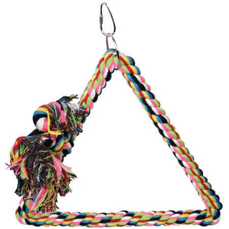 Parrot Toy Triangle Rope Swing 31 x 40cm