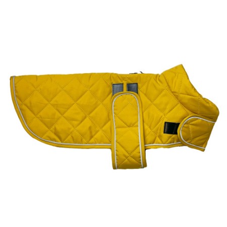 Quilted Classic Dog Coat Mustard